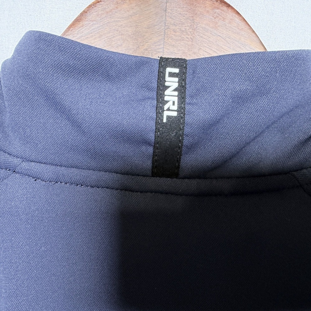 UNRL Mens Crossover Quarter Zip Pullover Navy Blue Athletic Fit XL - Picture 8 of 11